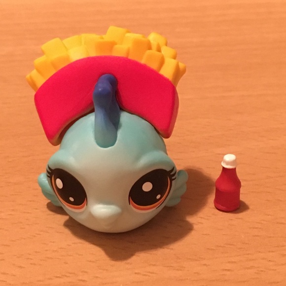 LPS Hungry Pets Wave 3 French Fries Blue Fish Fry - Picture 1 of 5